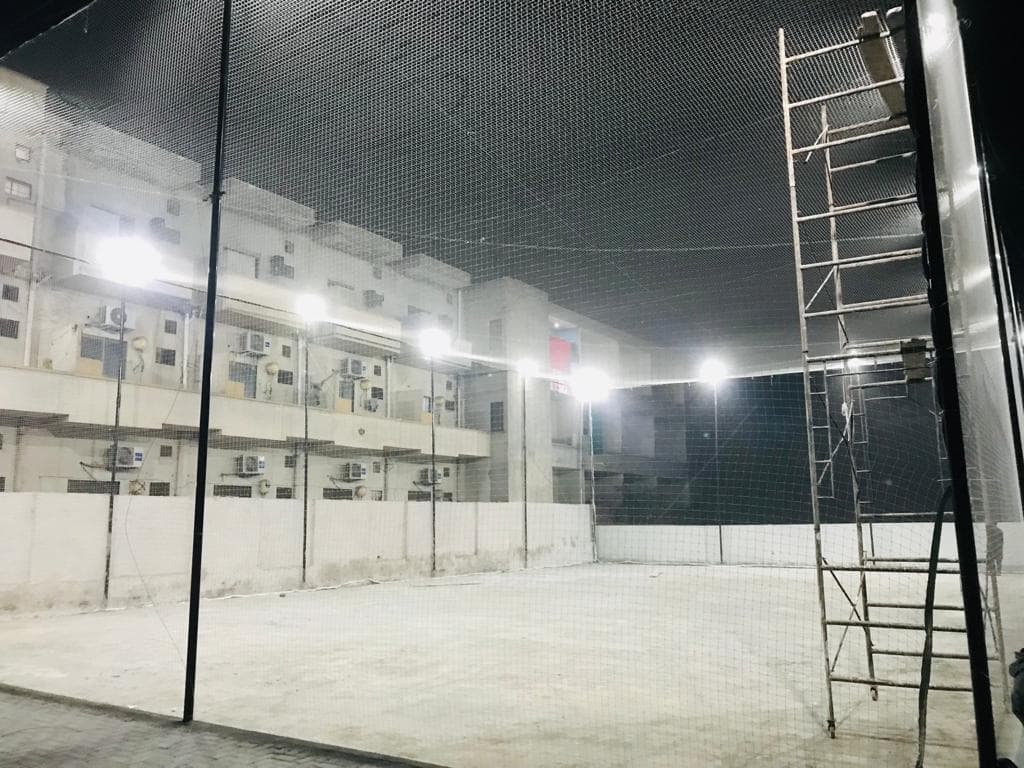 Football Goal Net Setup
